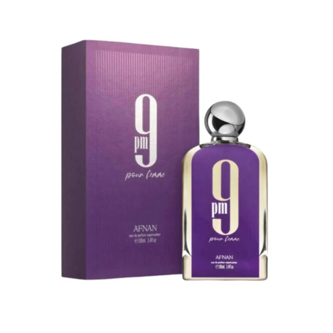 Afnan 9 PM Pour Femme EDP 100 ML (M) - Image 2