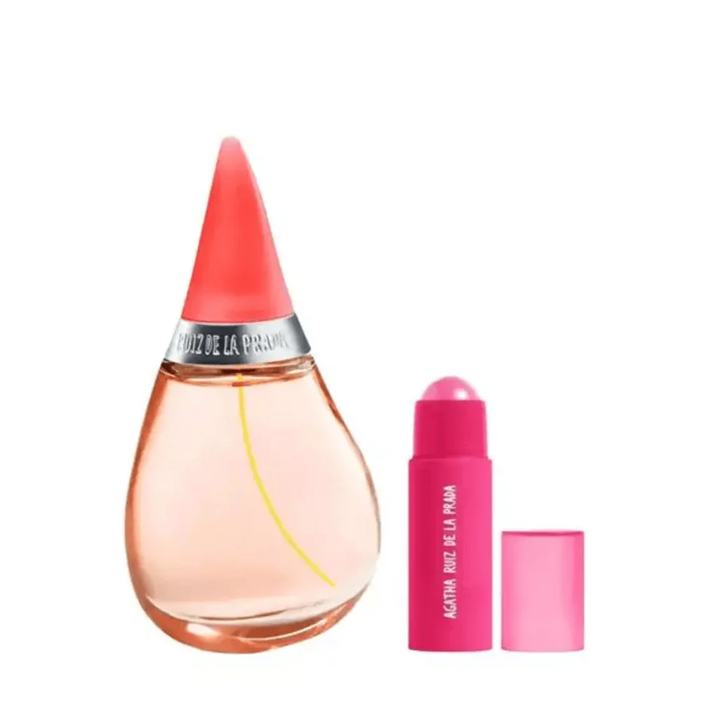 Agatha Ruiz de la Prada Set Gotas De Color 100 Ml + 5 G Barra De Labios Y Mejillas  EDT (M) - Image 2