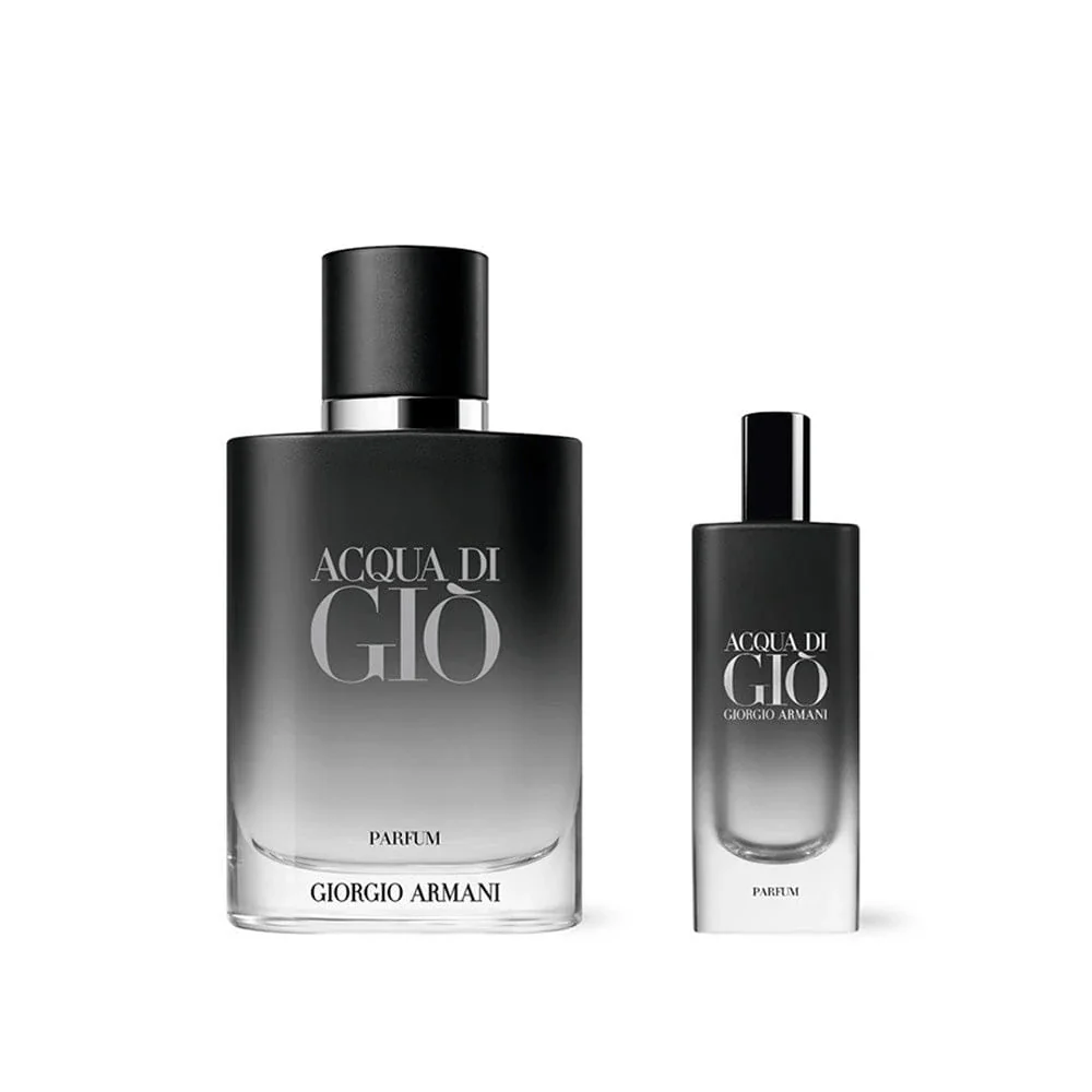Giorgio Armani Acqua Di Gio Parfum Set 100 Ml + 15 Ml Recargable/Refill 2025 (H) - Image 2