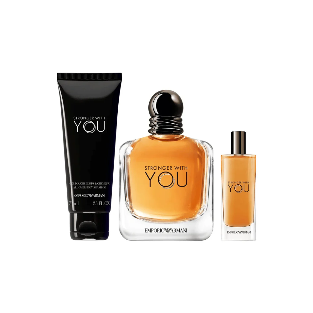 Giorgio Armani Stronger With You Set 100 Ml + 15 Ml +Gel De Ducha 75 Ml  EDT (H) - Image 2