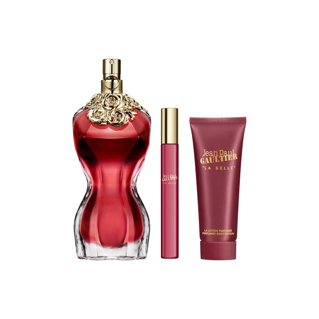 Jean Paul Gaultier La Belle EDP Set 100ML +Mini 10 ML + Body Lotion 75ML(M) - Image 2