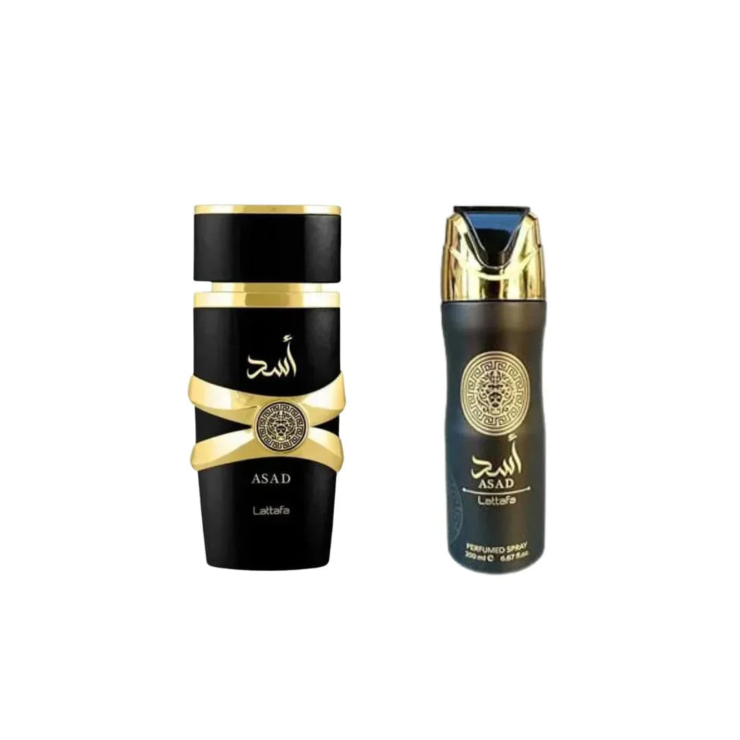 Lattafa Set Asad EDP 100 ML + Deo Spray 200 ML (H) - Image 2