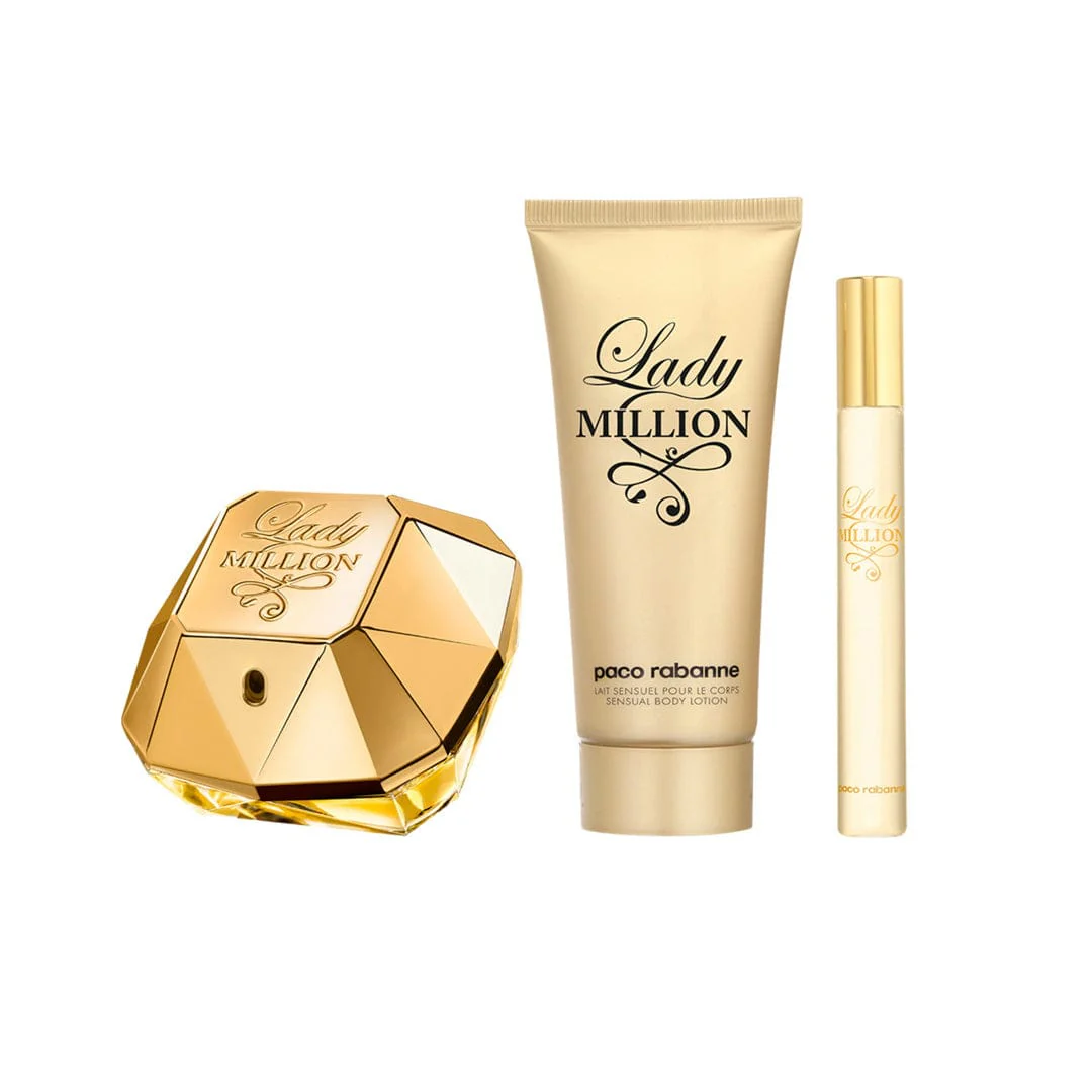 Paco Rabanne  Lady Million Set 80ML + 100ML +10ML - Image 2