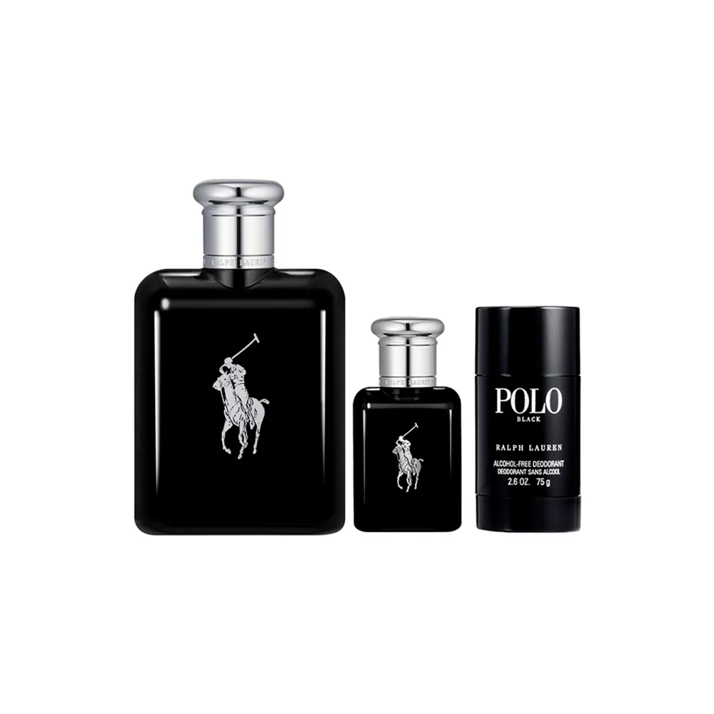 Ralph Lauren Polo Black Set 125 Ml + 40 Ml + Deo 75 Ml EDT (H) - Image 2