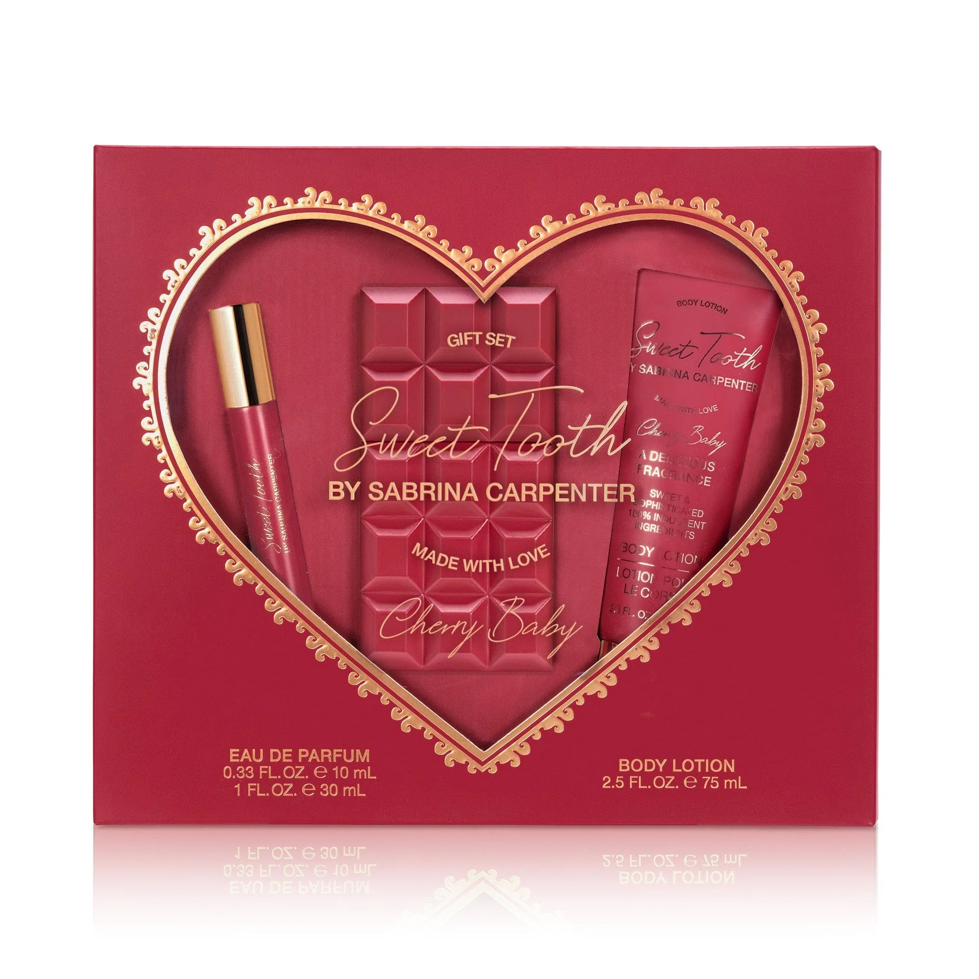 Set Sabrina Carpenter Cherry Baby 10 Ml + 30 Ml +75 Ml Body Lotion EDP (M) - Image 2