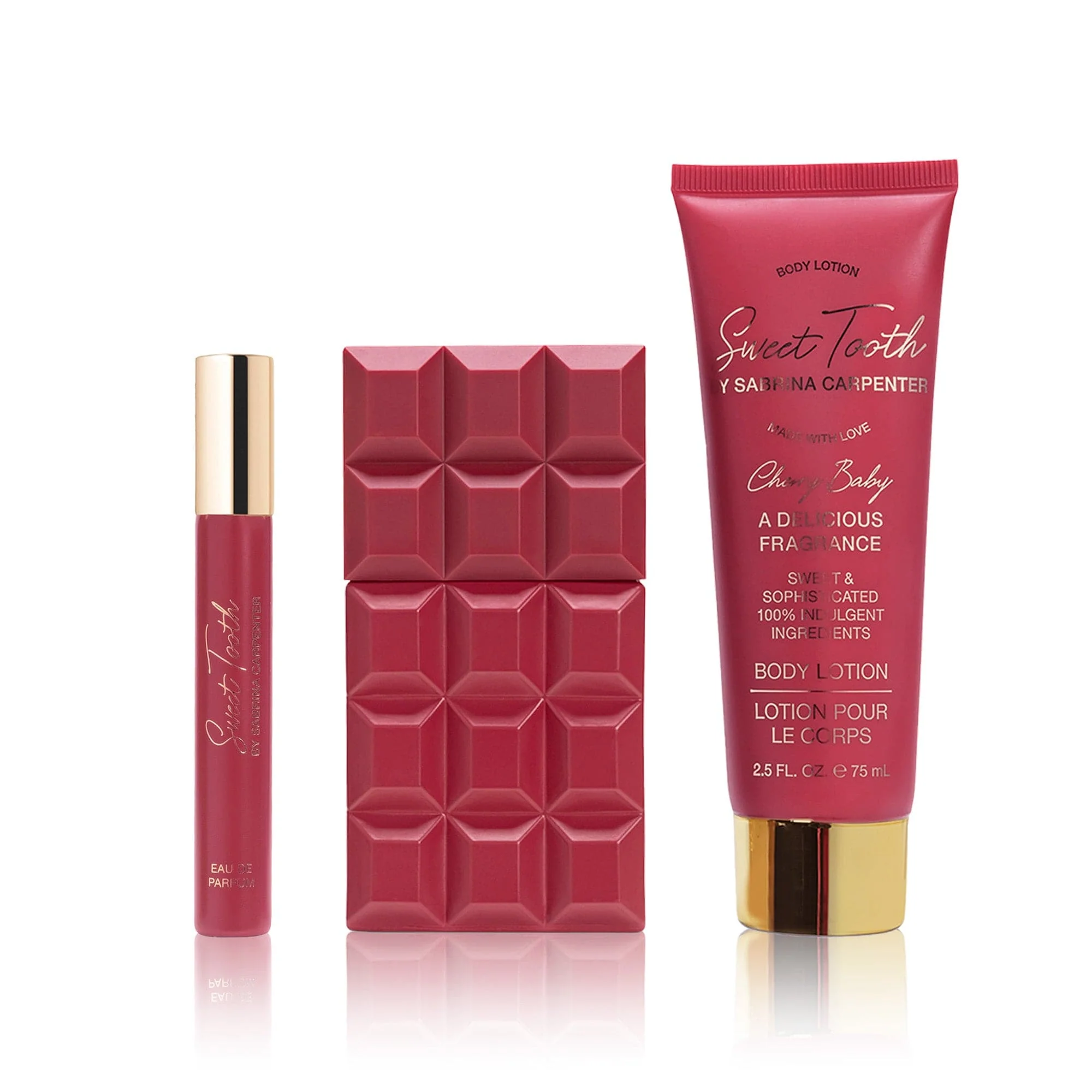 Set Sabrina Carpenter Cherry Baby 10 Ml + 30 Ml +75 Ml Body Lotion EDP (M) - Image 3