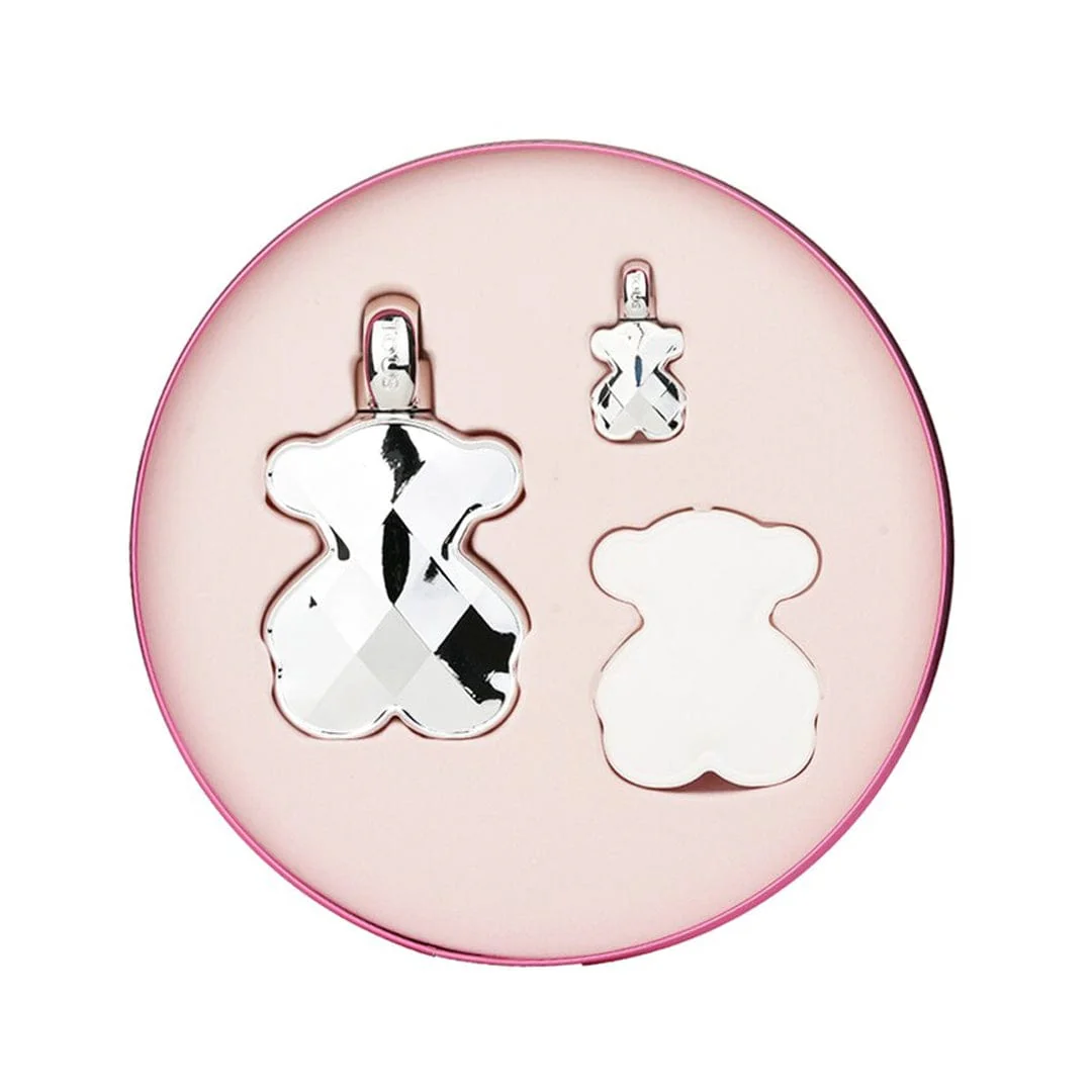 Tous Love Me The Silver Parfum Set 90 ML + 4.5 + Ceramica Perfumada (M) - Image 2