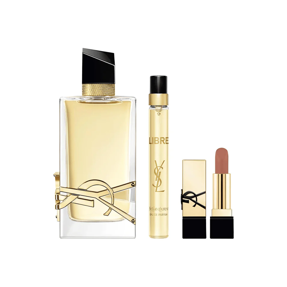 Yves Saint Laurent Libre Set 90 Ml + 10 Ml + Lipstick EDP (M) - Image 2